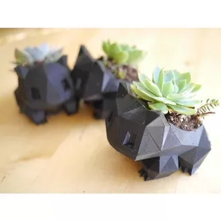 Vaso Pokemón Bulbassauro para suculenta impressão 3D