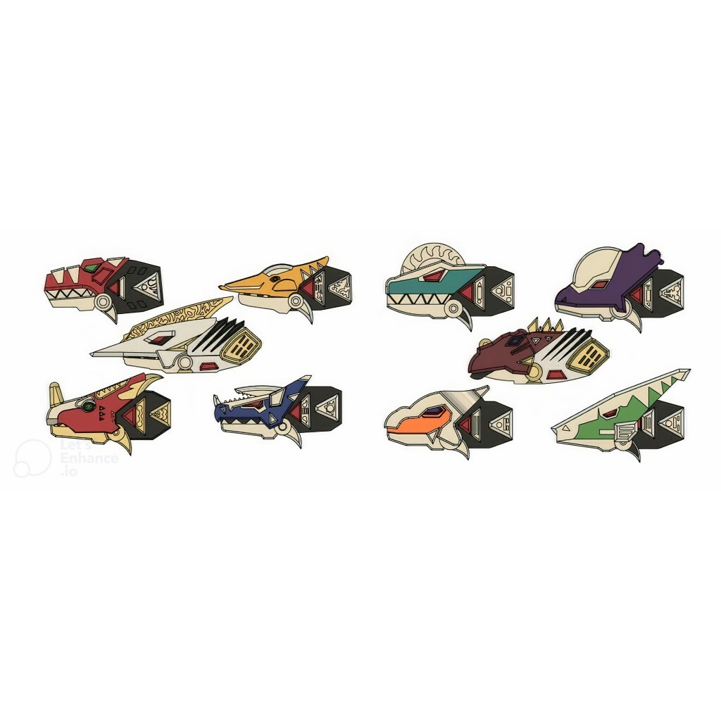 Coleção Completa Morfador Power Rangers Dino Trovão Cosplay | Shopee Brasil