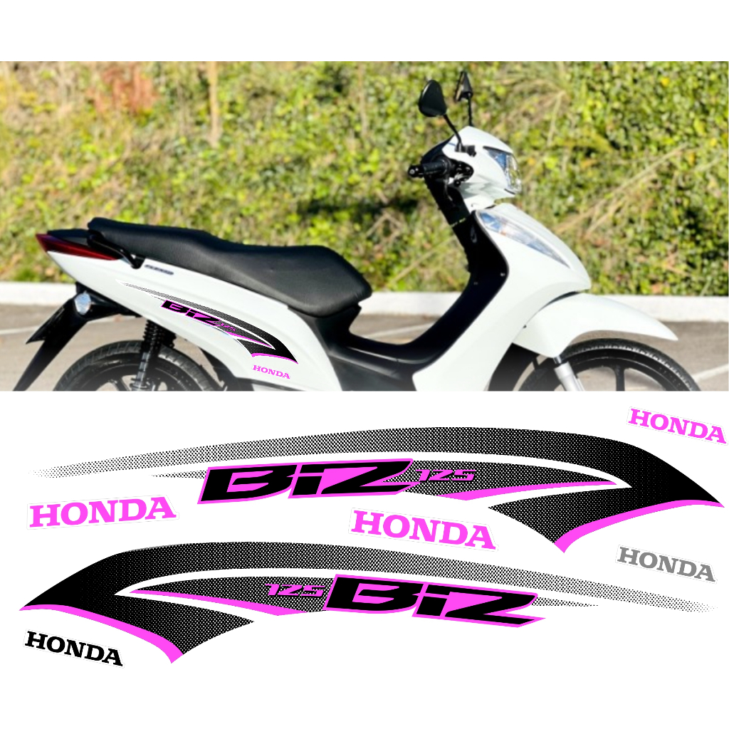 Kit adesivo moto biz 100 / 125 / 110 ano 2014 / 2015 | Shopee Brasil