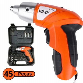 kit Parafusadeira/furadeira 45 Pçs À Bateria Carregador Usb Oferta especial