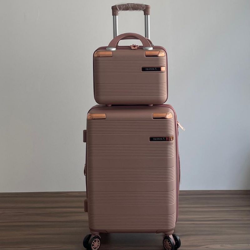 Mala De Viagem Zíper Dupla 18-23KG Com Frasqueira, Kit Com (3 peças Ou 2 Peças) Com Rodinhas 360°,Mala de 23Kilos Conjunto-Pronto Entraga