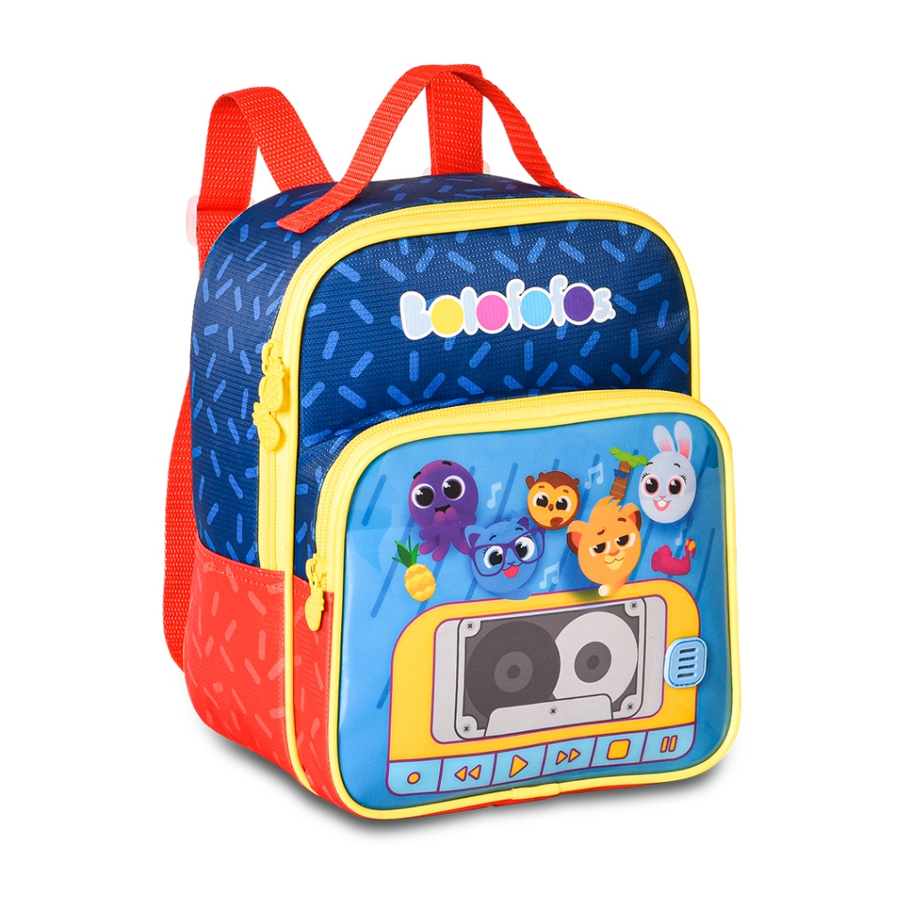 Mini Mochila BoloFofos Infantil Térmica Unissex Colorida Bolso Mochilinha Meninos Meninas