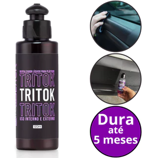 Revitalizador De Plastico Tritok Batom Black 120ml