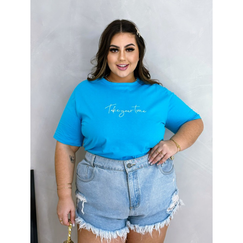 t-shirt plus size em Promoção na Shopee Brasil 2024