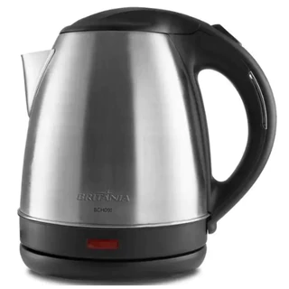 Chaleira Elétrica 1,2L Inox/Preto 220 Volts-Britânia
