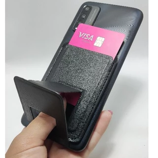 Suporte Celular Porta Cartão Suporte de mesa para celular em couro Porta Cartão para Celulares