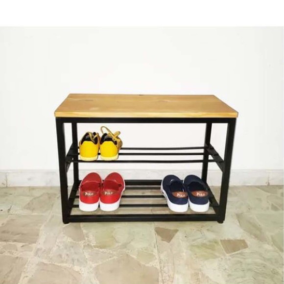 Banco sapateira 70cm Estilo industrial