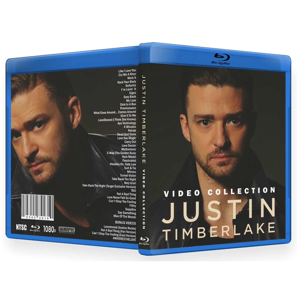 BLU-RAY JUSTIN TIMBERLAKE - VIDEO COLLECTION (fan made) | Shopee Brasil