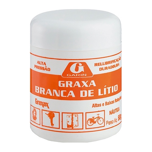 Graxa Branca Litio Pura Náutica Resistente Água Garin