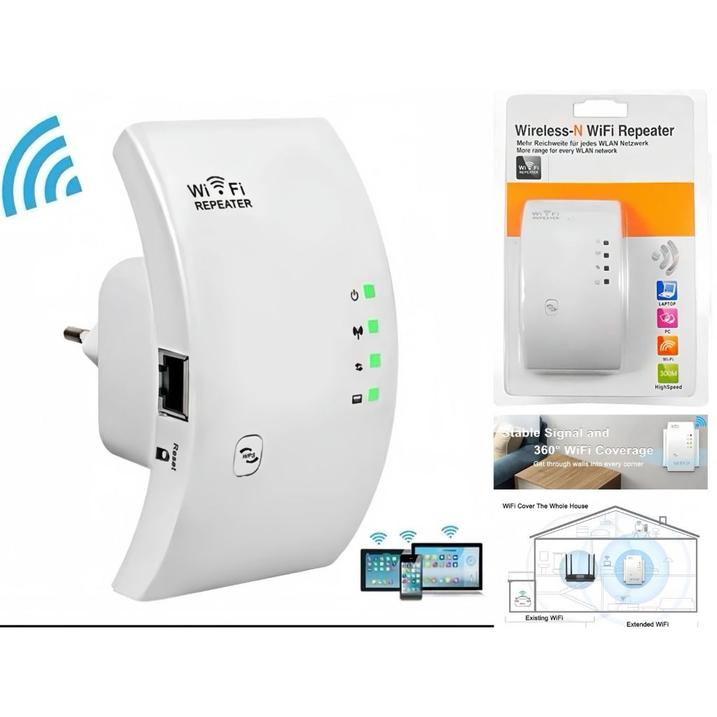 Repetidor Wireless Amplificador de Sinal Expansor Rede Wifi Shopee Brasil