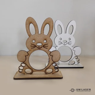 kit 10 Lembrancinha Porta Bombom Coelho da Páscoa Mdf Cru, Mdf Branco em Oferta na Shopee