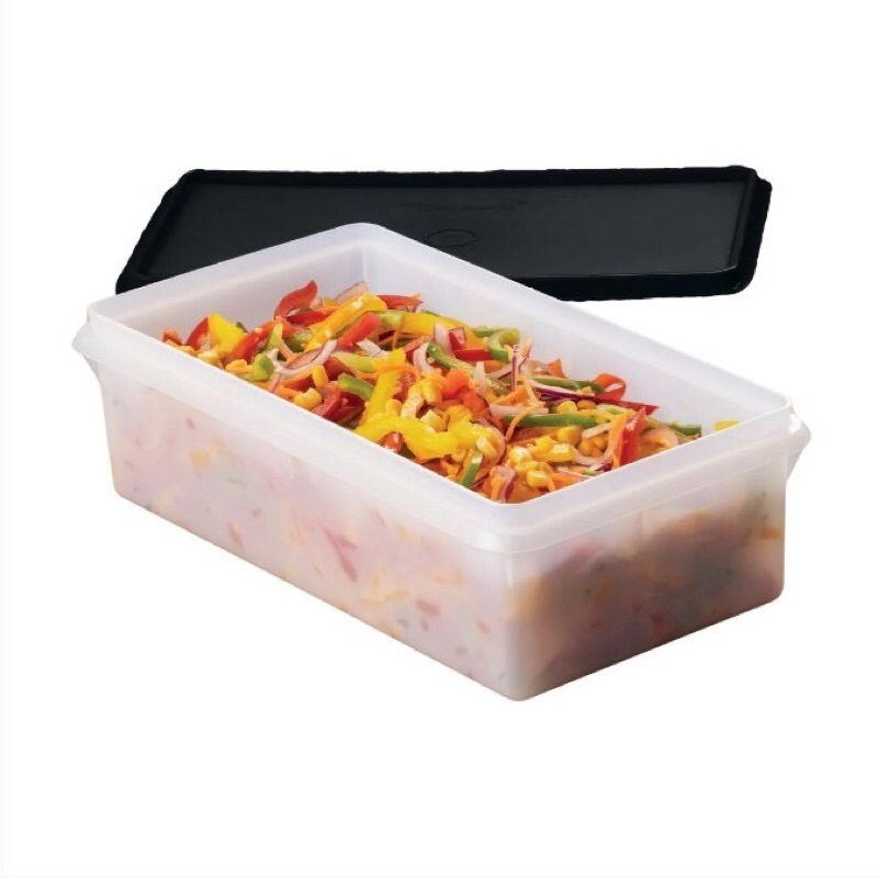 Tupperware Maxi Caixa 2,5 lts tampa preta base Translúcida Tupperware ...