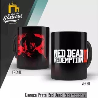 Caneca Preta Red Dead Redemption