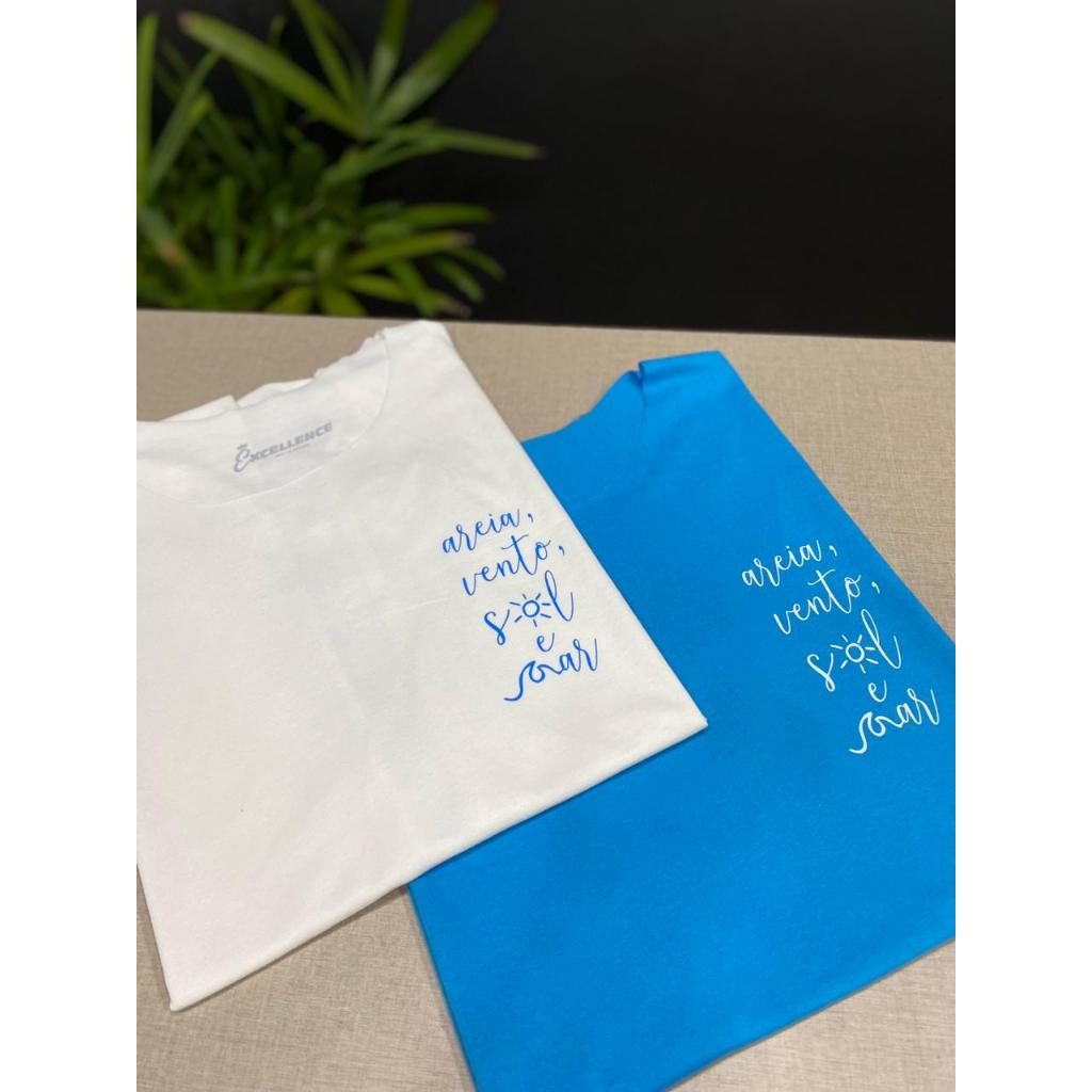 Camiseta machão 100% algodão "Sol & mar"