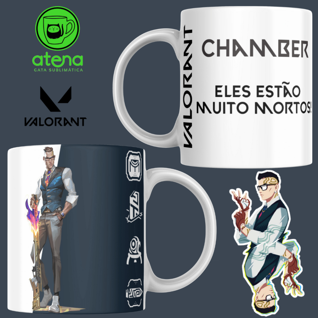 Caneca Personalizada Valorant Chamber 325ml