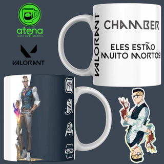 Caneca Personalizada Valorant Chamber 325ml