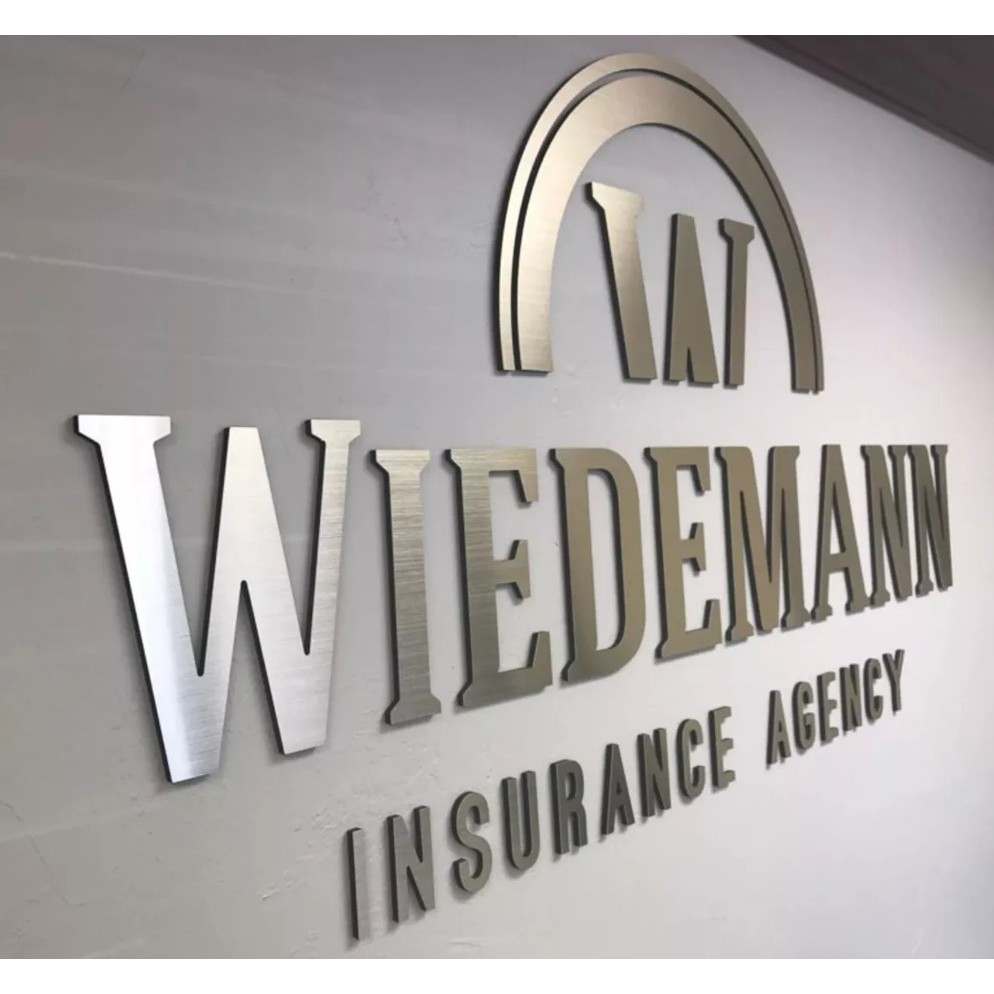 Logotipo Letreiro ACM 3MM 1,50m Sua logo em alto relevo Fácil instalação Externo Alta durabilidade