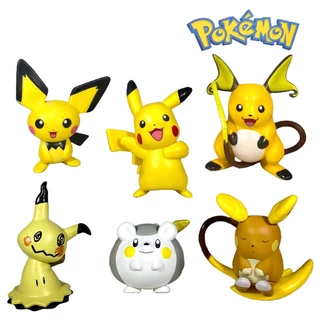 Boneco Pokémon GO Pikachu Pichu Raichu 8 cm Grande Anime