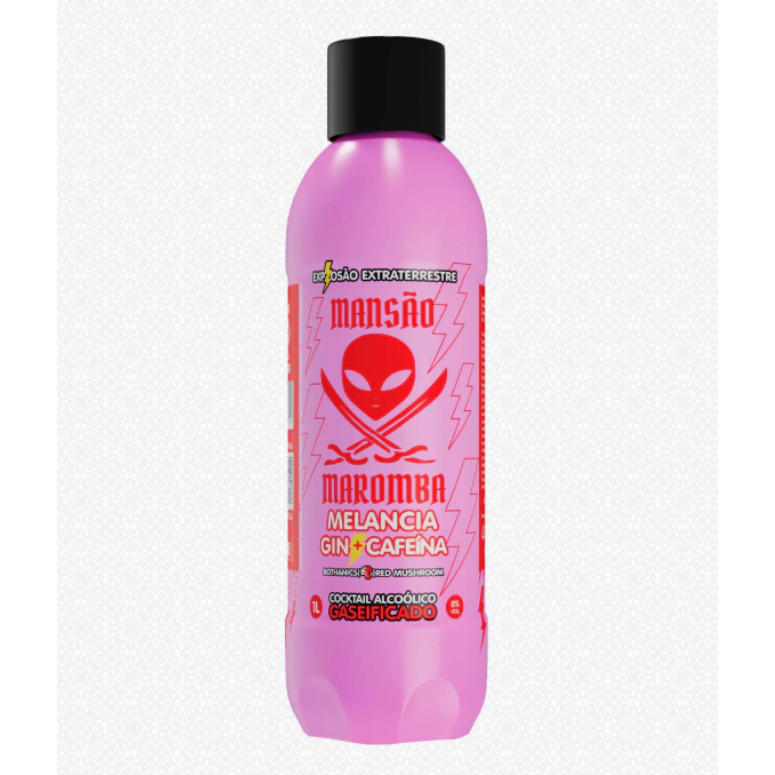 Energético Gin + Cafeína + Melancia Mansão Maromba 1Litro