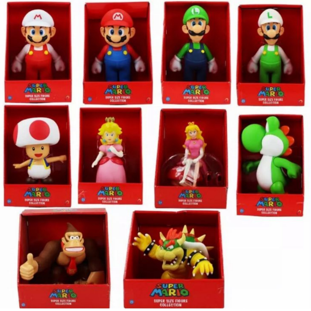 Bonecos Grandes Super Mário ORIGINAL Collection em Oferta na Shopee