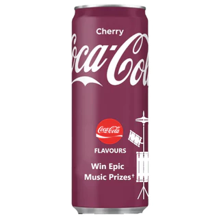 Coca Cola Cherry - Importada da Holanda - 330ml - Lata Fina