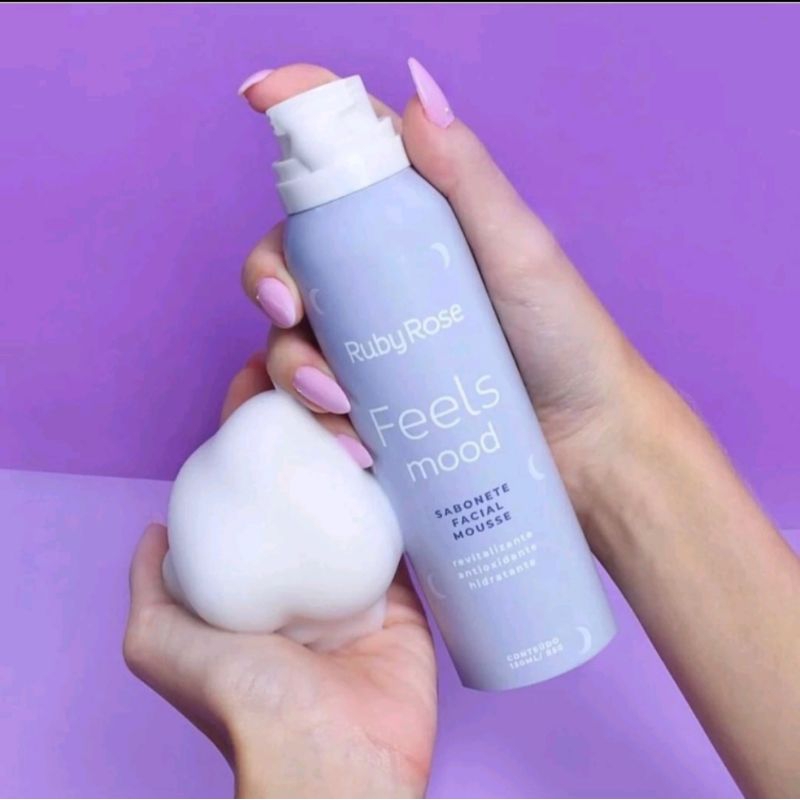 Sabonete Mousse Ruby Rose.