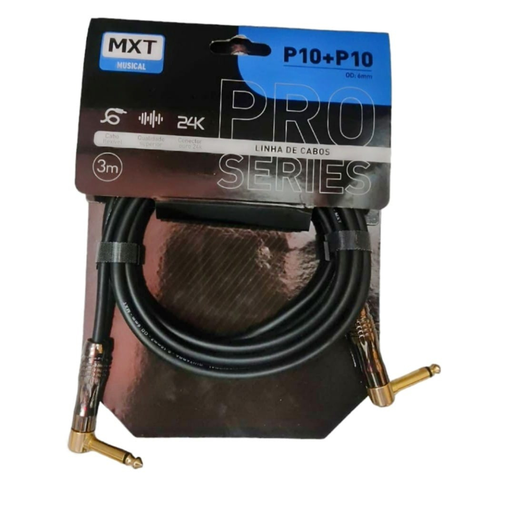 CABO P10+P10 90 GRAUS MXT PRO SERIES 3 Metros | Shopee Brasil