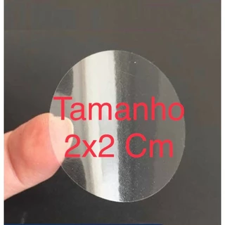Etiquetas Lacre Selo Adesivo Transparente Tamanho 2x2 cm