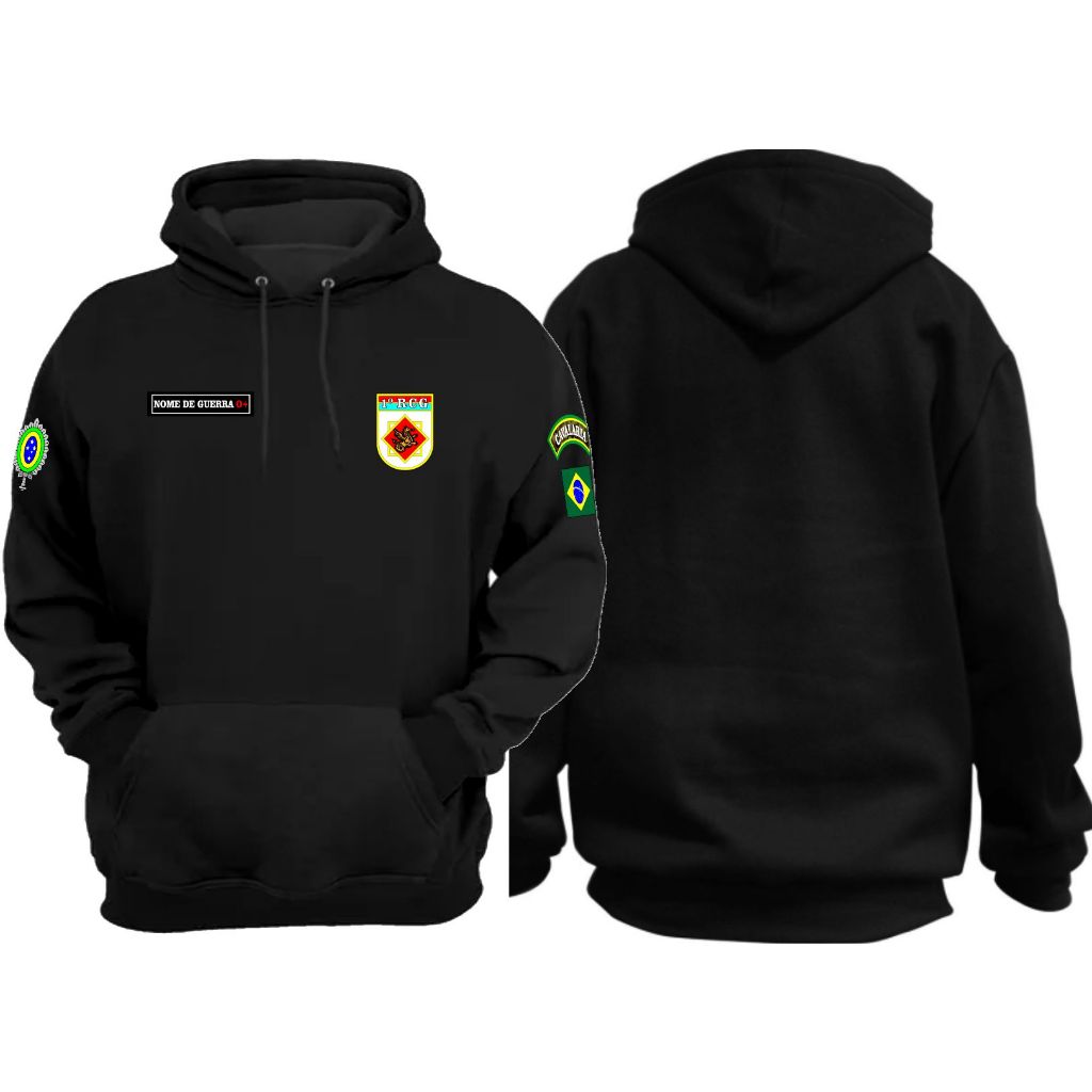 Blusa Moletom Cavalaria exército militar com capuz alusiva | Shopee Brasil