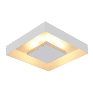 Luminária de Teto Plafon Sobrepor Rebatedor Eclipse 35x35 P/ 4 Soquete E27 Luz Indireta