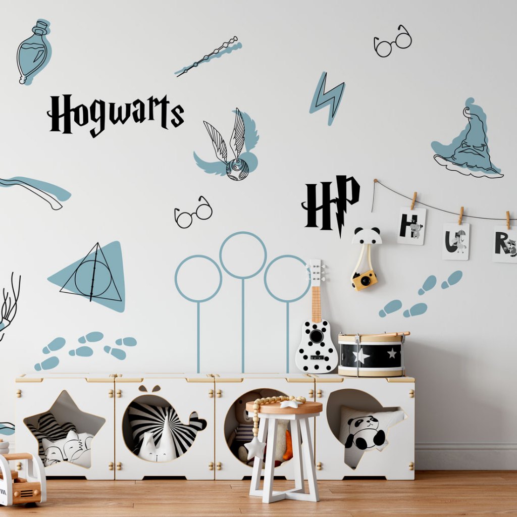 Adesivos de Parede Harry Potter | Shopee Brasil
