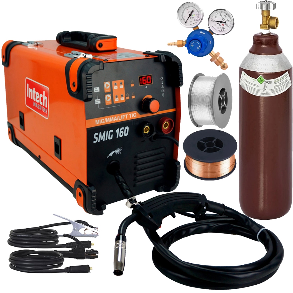 Maquina De Solda Inversora Multiprocesso Mig 160 Completa Tig Mma ...