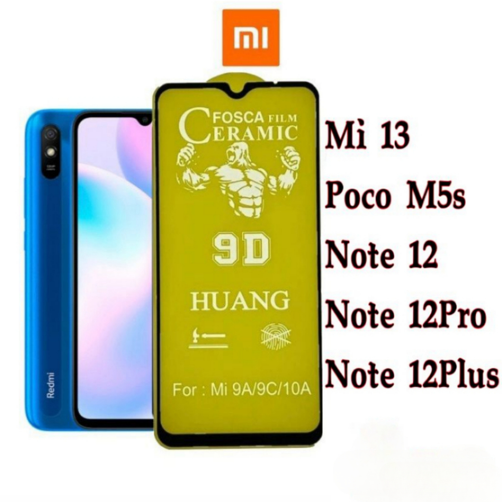 Película Fosca Cerâmica Flexível 9D Hidrogel XIAOMI Mi13 M5S NOTE 12 NOTE 12PRO NOTE 12PLUS