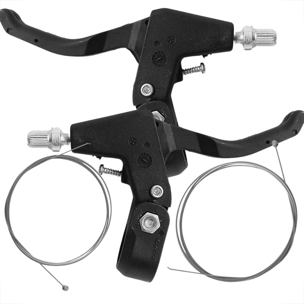 Kit Jogo De Freio De Bicicleta Aro 26 Freio V-brake Nylon Preto Manetes ...