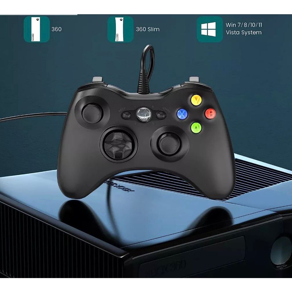 Controle De Xbox 360 Com Fio Para Video Game e PC Joystick Jogo Controle De Xbox 360 Com Fio Para Video Game e PC/ Fat E Pc Joystick Jogo JorgeStore