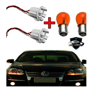 kit para fazer seta conjugada soquete universal + lâmpadas 2 polos em Oferta na Shopee