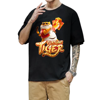 Camiseta Oversized Aposta Fortune Tiger Casino Camisa Streetwear Tigrinho Jogo Tigre