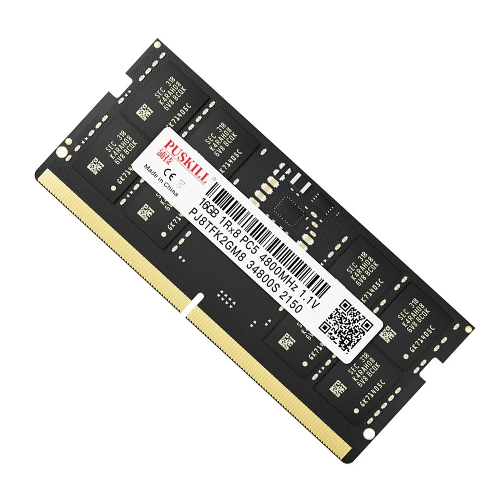 Memória Notebook Puskill 16 GB DDR5 4800 MHz , Nova, Lacrada - No Brasil No Brasil