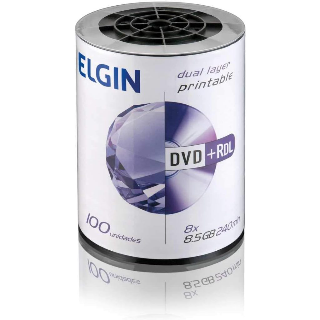 DVD Virgem - DVD +R DL 8x 8.5GB 240min Elgin - 1 Un (1DVD)