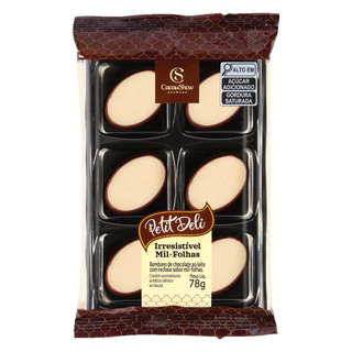 Chocolate Cacau Show Petit deli oval mil folhas 78g em Oferta na Shopee