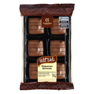 Chocolate Cacau Show Petit deli brownie decorado 79g