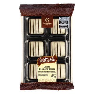 Chocolate Cacau Show Petit deli cookies and cream 80g em Oferta na Shopee