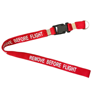 Chaveiro Remove Before Flight Vermelho com trava