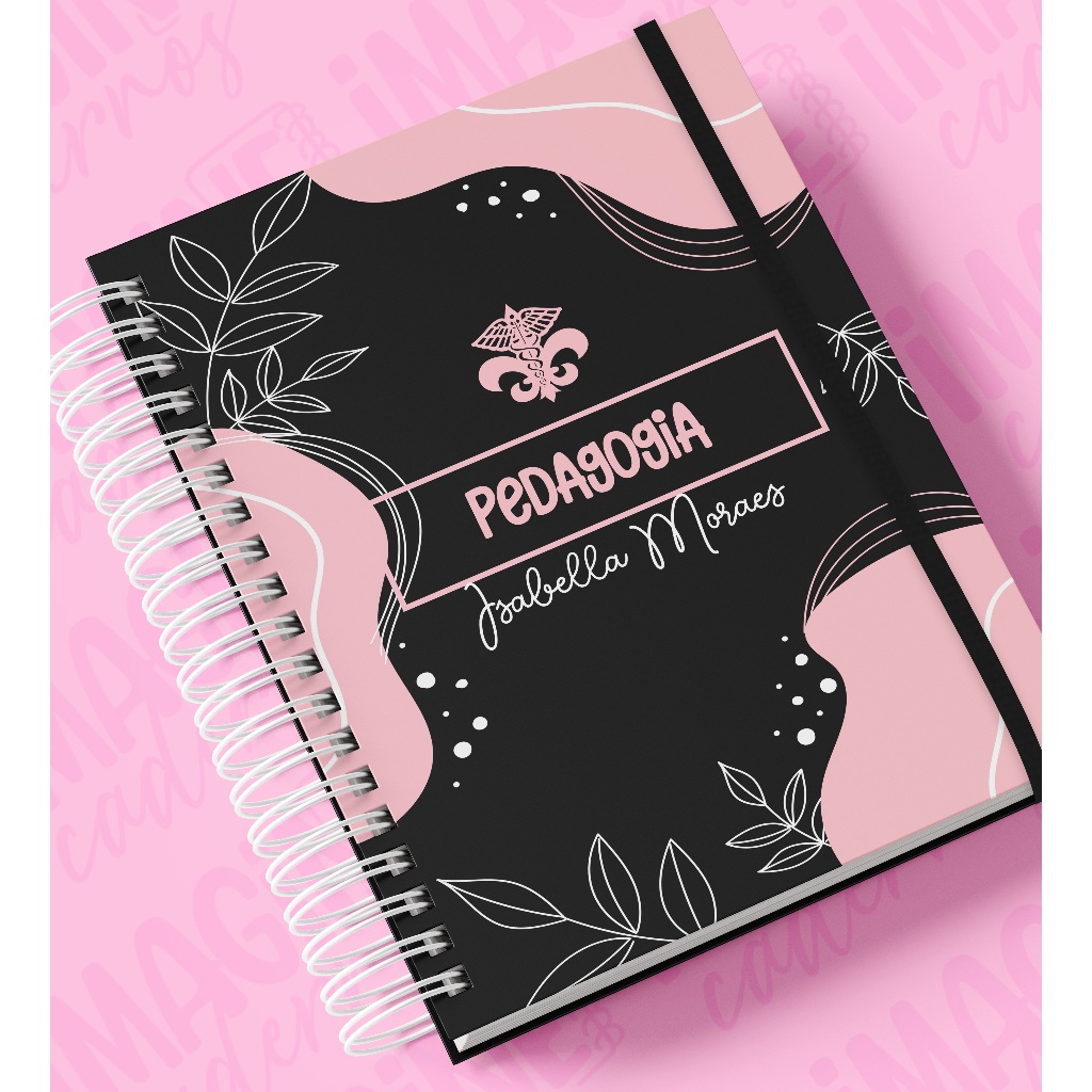 Caderno Personalizado Com Nome Pedagogia Shopee Brasil 4380