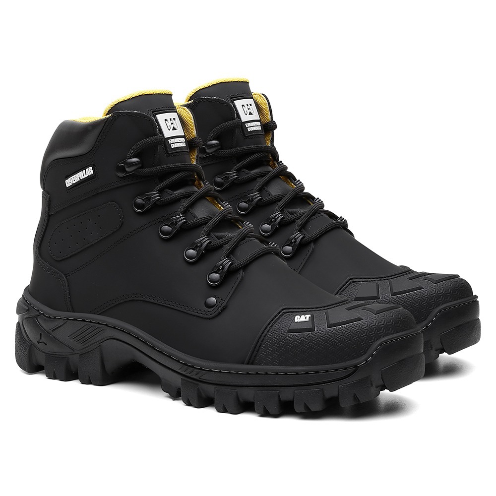Bota CAT Masculina Coturno Caterpillar Cano Curto Promoção Black Friday