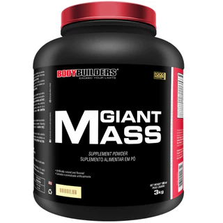 Suplemento em Pó Hipercalórico Giant Mass 3kg Para Aumento de Massa Muscular Bodybuilders