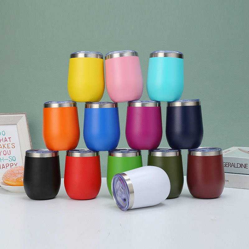 KIT 2 Copo Cuia Térmica 350ml Em Inox Com Tampa Acrílica Envio Imediato