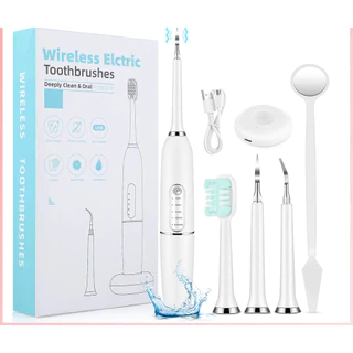 Escovas de dentes elétricas sem fio, modos personalizados, limpeza profunda, Oral Care, Cálculo de mancha, tártaro, Carregamento USB, IPX7, 5