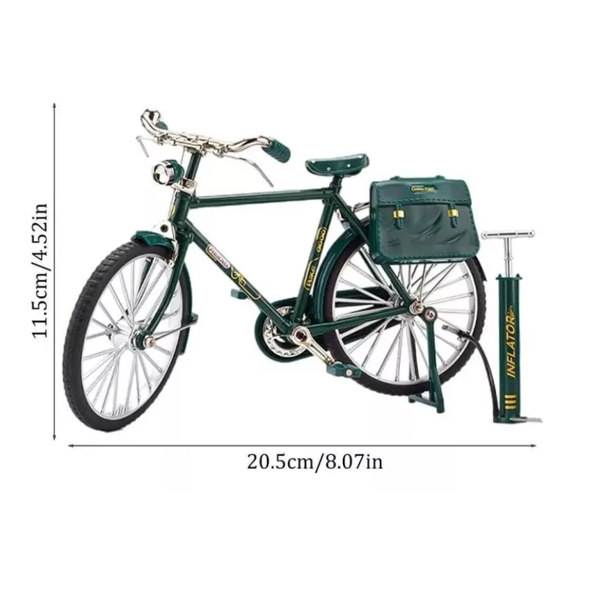 Kit De Bicicleta Miniatura Retrô Monark Montável - 51 Pcs