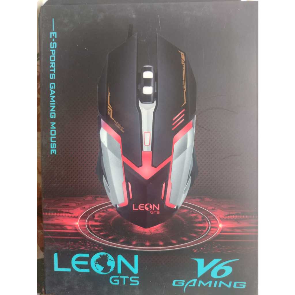 Mouse Gamer Leon GTS V6 Gaming | Shopee Brasil